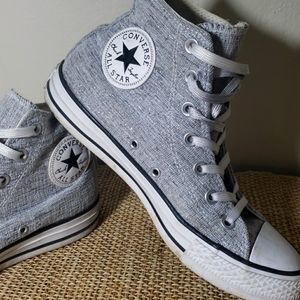 Light grey Converse high top